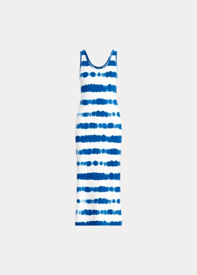 Women's Ralph Lauren Striped Cotton Maxi Dresses | 417203OBG